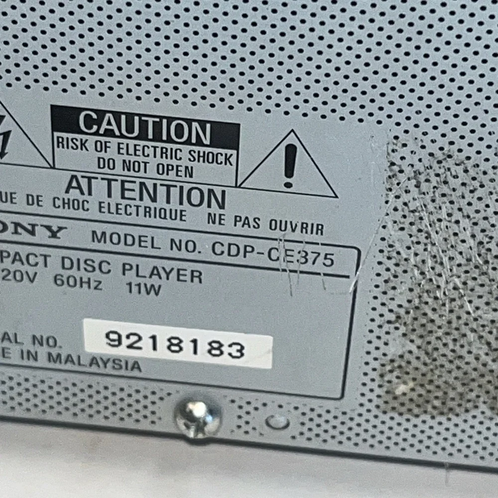 Sony cdp ce375